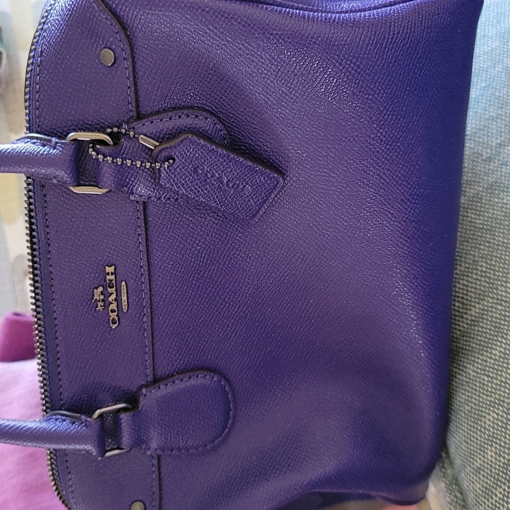 Coach purse purple